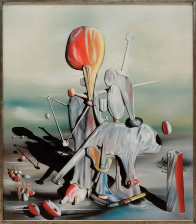 鳥たちによって… 作： Yves Tanguy