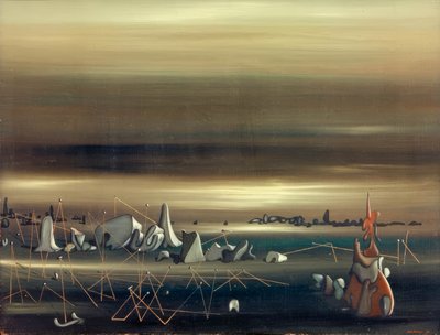 平行線の交差点 作： Yves Tanguy