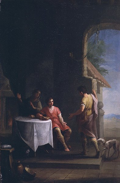 エサウがヤコブに生得権を売る 1790-1800年頃（72151とは別物です） 作： Zacarias Gonzalez Velazquez