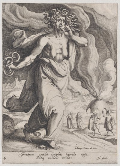 美徳と悪徳」の「羨望」、1596～97年、1596～97年 作： Zacharias Dolendo