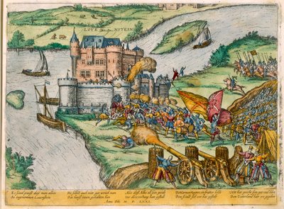 ルーヴァンの包囲とスペイン軍に対するハルマンロイターのヒロイズム、1571年 作： Zacharias Dolendo