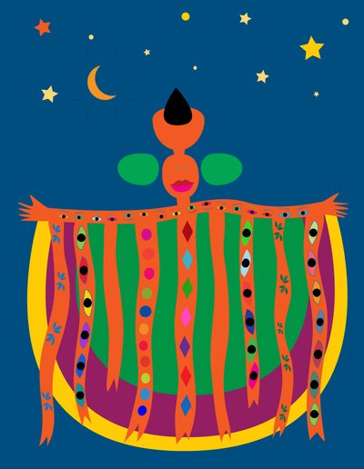 夜のアフリカ、2019年（デジタル） 作： Sabina Nedelcheva Williams
