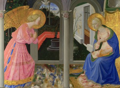 受胎告知、c。 1440 作： Zanobi Strozzi