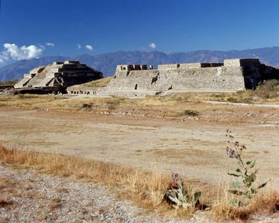 北側プラットフォームの眺め（紀元前500年～紀元後850年 作： Zapotec Zapotec