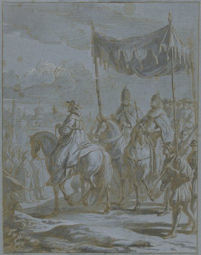 皇帝と教皇の行列の街への入場 作： Zeger Jacob van Helmont