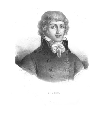 ルイアントワーヌドサンジュスト、1824年。 作： Zephirin Felix Jean Marius Belliard