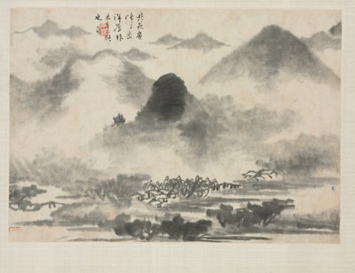 さまざまなスタイルの風景アルバム: 米飛の風景 作： Zha Shibiao