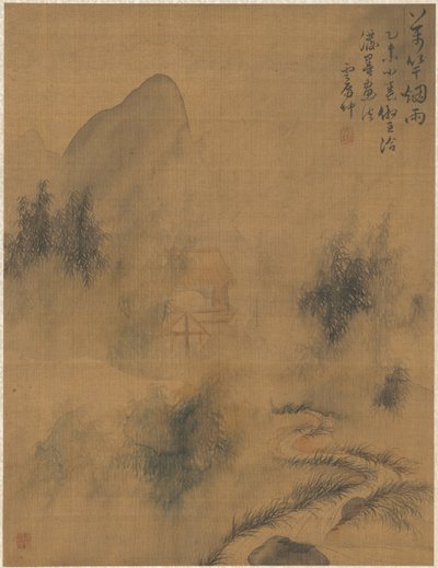 霧と雨の中の1万本の竹、1775年。 作： Zhai Dakun
