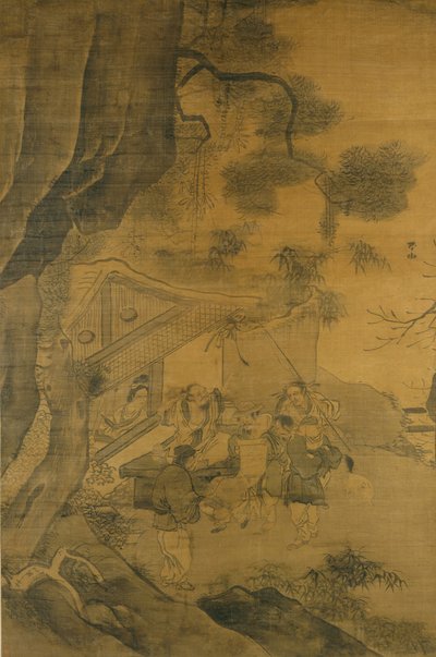 絵画を学ぶ、16世紀。 作： Zhang Lu