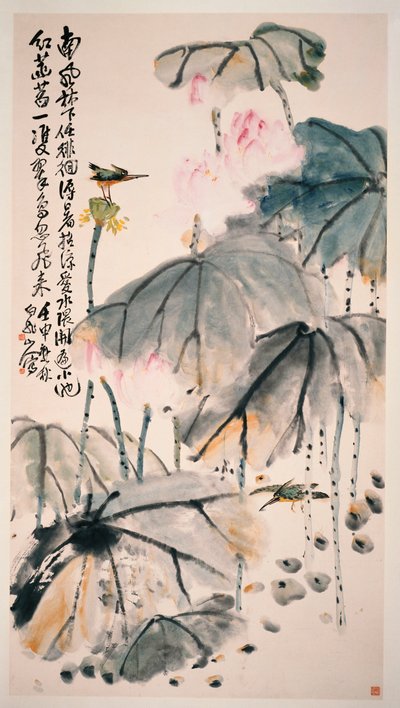 ロータスとグリーンバード 作： Zhen Wang
