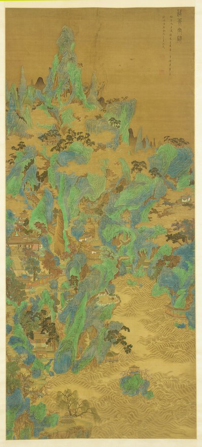 蓬莱の宮殿と門塔 作： Zhu Dan