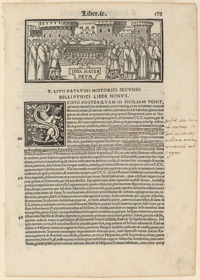 Livius Historiabum Libri』（1520年）のページ。 作： Zoan Andrea