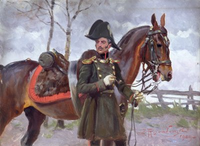 馬を持つナポレオンの兵士 作： Zygmunt Rozwadowski