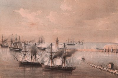 ランタンに対する艦隊の攻撃、アンコナの包囲戦 作： William Walcutt