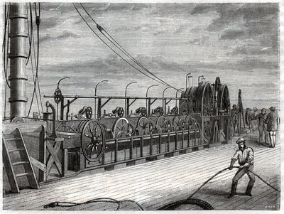 Cable telegraphique sous marin.電信用海底ケーブル。 作： Frederick (attr. to) Barnard
