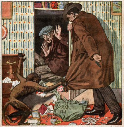 Cambriolage en France.フランスの空き巣 作： Ferdinand Georg Waldmuller