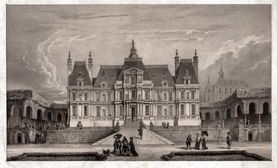 メゾン・ラフィットの城、1850年頃（彫刻） 作： . .