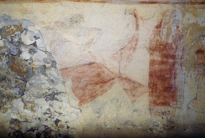 シャロンの舟」フレスコ画 タルキニアのネクロポリス「青鬼の墓」（2004年ユネスコ世界遺産登録） イタリア・ラツィオ州 エトルリア文明 紀元前5世紀 作： Georg Carl Heinrich Dollmann