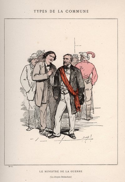 パリ・コミューン：「Les Communeux」の「THE MINISTER OF LA WAR - LE CITIZEN DELESCLUZE（6）」の衣装 作： Frederick (attr. to) Barnard