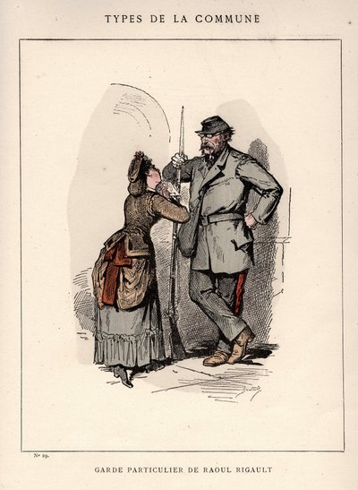 パリ・コミューン："Les Communeux "のGARDE PARTICULAR DE RAOUL RIGAULT(29)に続く。 作： Frederick (attr. to) Barnard
