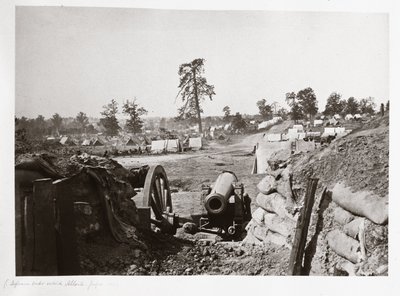 アメリカ・ジョージア州アトランタ前の南軍の要塞 作： Ferdinand Georg Waldmuller