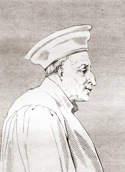 Còsimo di Giovanni degli Mèdici (1389 1464), メディチ家の初代政治家, 1808年に出版された「The Historic Gallery of Portraits and Paintings」より 作： Ferdinand Georg Waldmuller