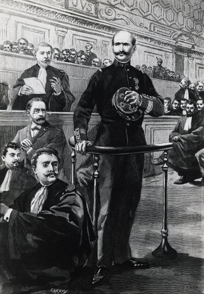 エミール・ゾラ裁判でのシャルル・ワルサン＝エスターハジ司令官の証言 作： Georg Carl Heinrich Dollmann
