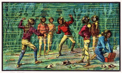海の下での決闘、1910年頃 作： . .