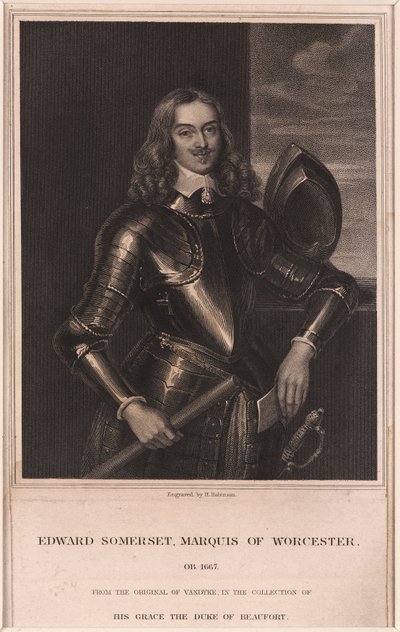 エドワード・サマセット（ウスター侯爵）1640年頃 作： Frederick (attr. to) Barnard