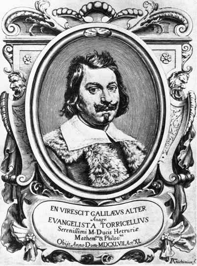 エヴァンゲリスタ・トリチェリ（イタリアの物理学者 作： Ferdinand Georg Waldmuller