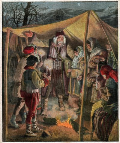 セルビア人の人口流出 作： Ferdinand Georg Waldmuller