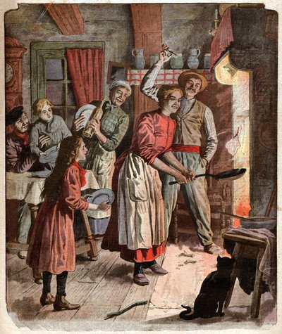 Fete de la Chandeleur（シャンデリアの祭り）。キャンドルマスの様子。 作： John Pardon
