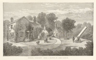 Fireside, Patricroft」James Nasmythのドローイングの後、1840年頃 作： Frederick (attr. to) Barnard