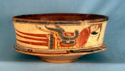 バラムクの5号墳から出土した葬祭用容器、古典期前期（西暦300～600年）（テラコッタ 作： Hippolyte Lalaise Devéria
