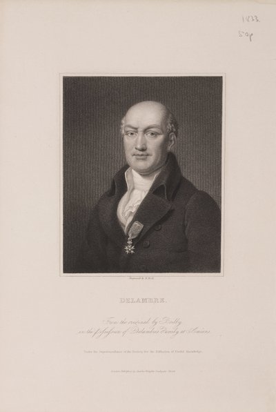 ジャン・バティスト・ジョセフ・ドランブル（フランスの天文学者） 1810年代頃 作： Frederick (attr. to) Barnard