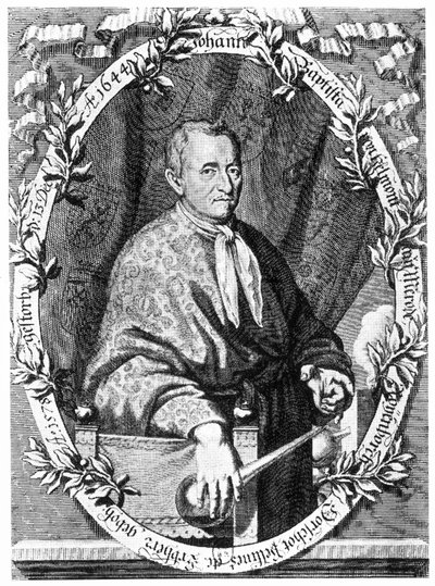 Joannes Baptiste van Helmont, ベルギーの化学者・医師, 1630年代頃 作： Ferdinand Georg Waldmuller