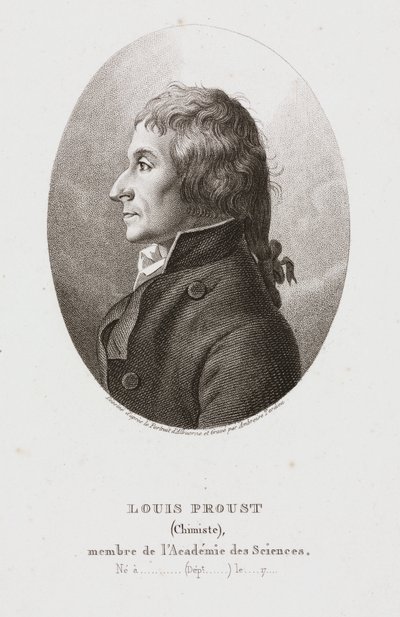 ジョセフ・ルイ・プルースト、フランスの化学者、1795年頃 作： Frederick (attr. to) Barnard