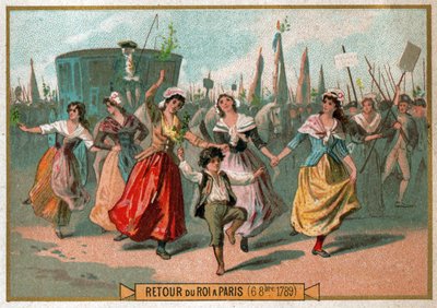 Journee du 6 Octobre.ベルサイユ宮殿での女性の行進。 作： Ferdinand Georg Waldmuller