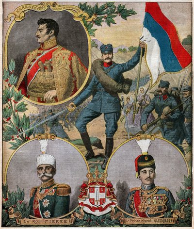 Les heros nationaux serbes.セルビアの国民的英雄たち。 作： Ferdinand Georg Waldmuller