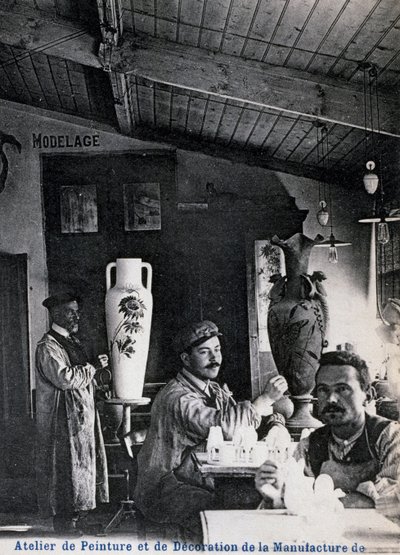 VallaurisにあるDelphin Massier社のアート陶器の製造工場 作： Georg Carl Heinrich Dollmann