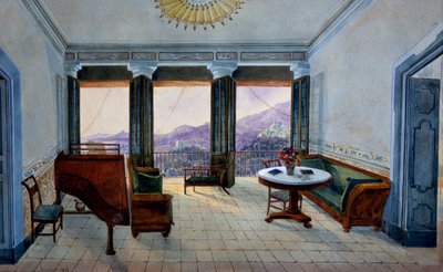 湖を望む音楽室 作： Georg Carl Heinrich Dollmann