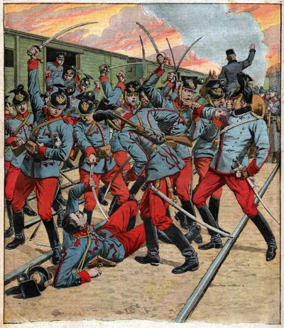 Mutinerie en Autriche Hongrie.オーストリア・ハンガリーでの反乱 作： Ferdinand Georg Waldmuller
