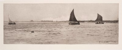 On Breydon Water, Sea-Fog Coming Up」。 作： Frederick (attr. to) Barnard