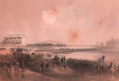 ピエモンテ軍、セシア川を渡る 作： William Walcutt