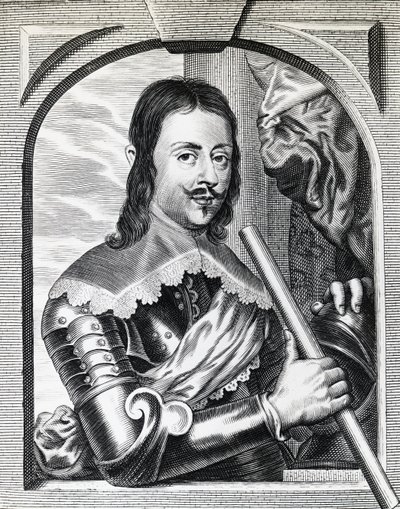 1645年、トスカーナ大公フェルディナンド2世・デ・メディチ（1610-1670）の肖像、エングレーヴィング 作： William Walcutt