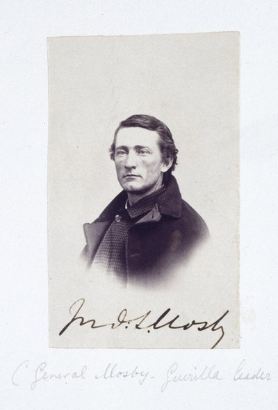 南部連合のゲリラリーダー、モスビー将軍の肖像（1863年頃 作： Frederick (attr. to) Barnard