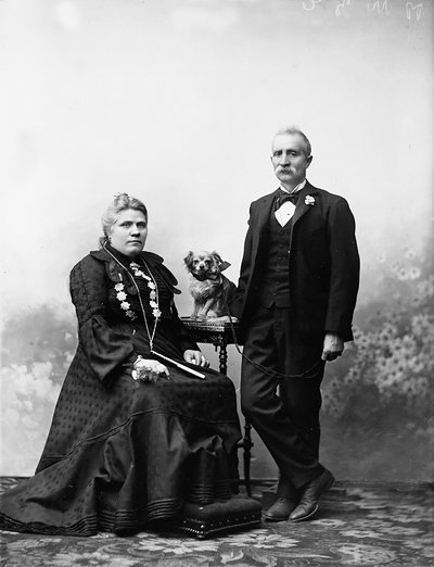 ゲリーニ夫妻の肖像 作： Henry Charles Fehr