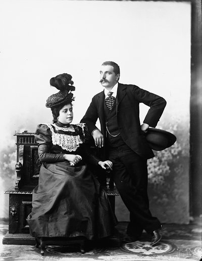 夫婦の肖像 Boletto 作： Henry Charles Fehr