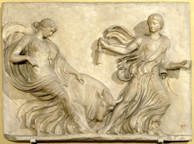 アテネ、アクロポリスのニケ神殿のレリーフ ネオ・アティック、ギリシャ、紀元前2世紀後半（大理石 作： Hippolyte Lalaise Devéria