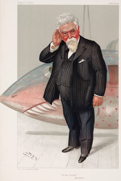 ハイラム・マキシム卿（アメリカ人、イギリス人、エンジニア、発明家 作： Henry Charles Fehr